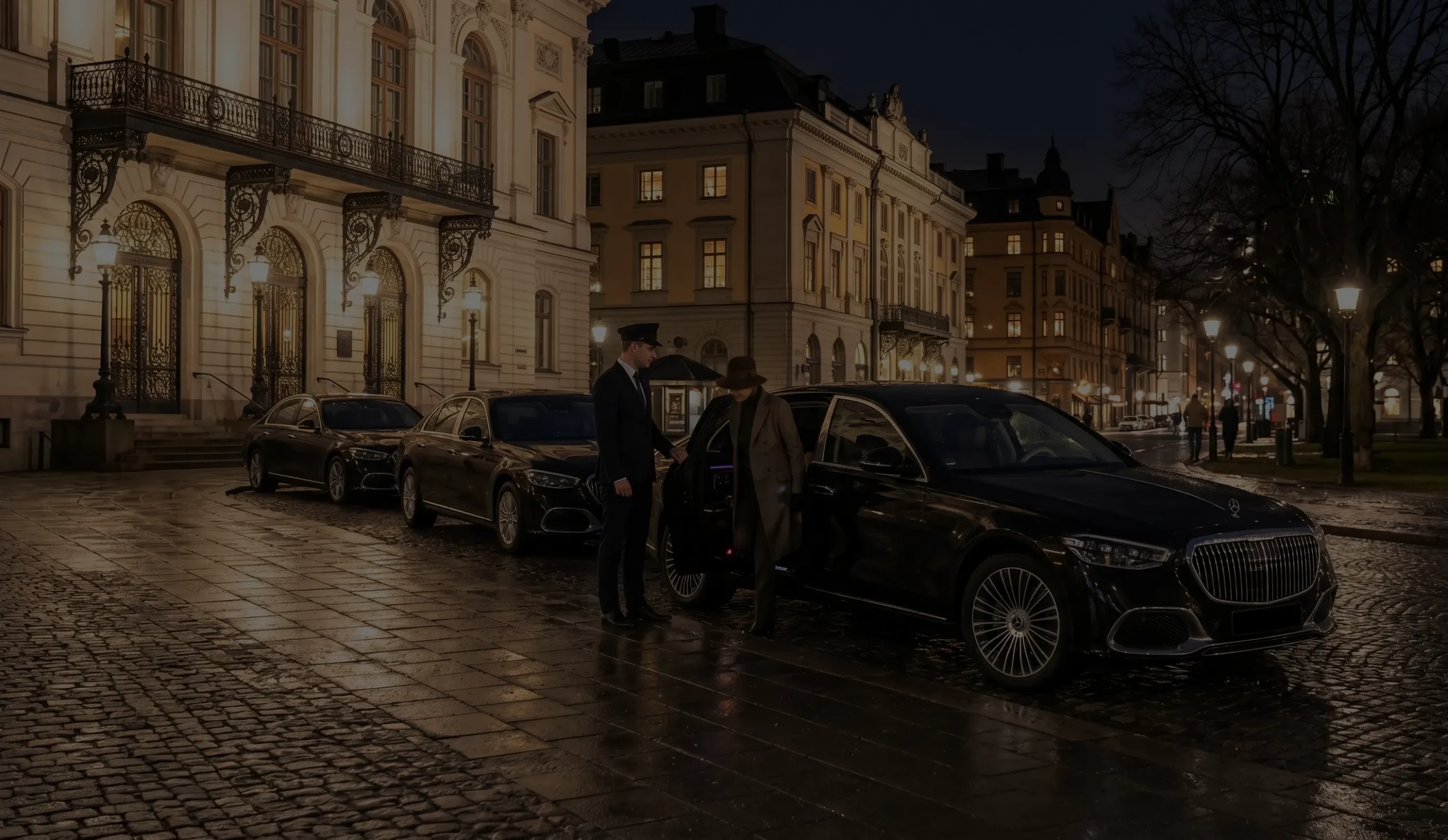 Master-class Mercedes limousine in Stockholm